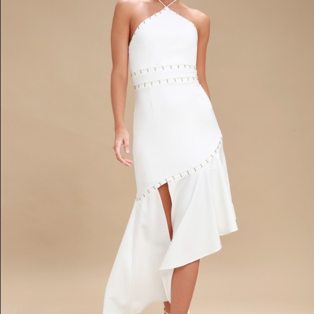 Finders Keepers White Gold Talisman Dress XS